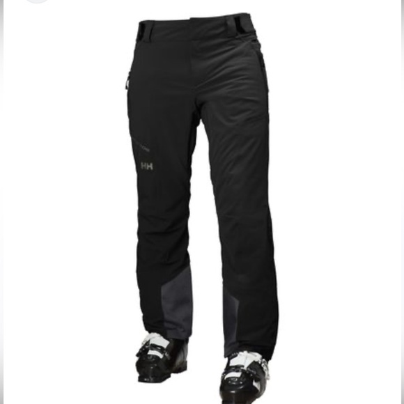 Helly Hansen Pants - Helly Hansen Black and Gray Outdoor Ski Pants